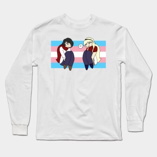 The Missing JJ Macfield And The Island Of Memories Trans Flag Long Sleeve T-Shirt